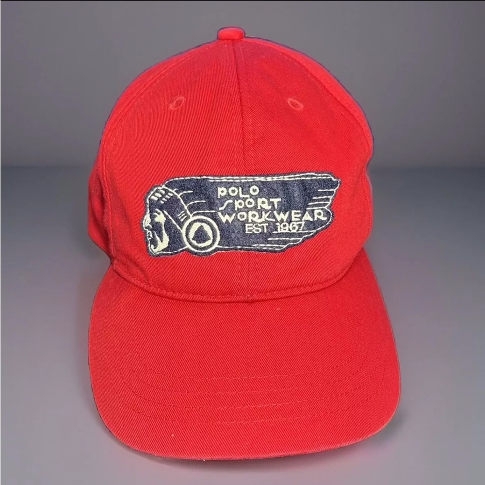 Vintage Polo Sport Indian Chief Head Hat Cap